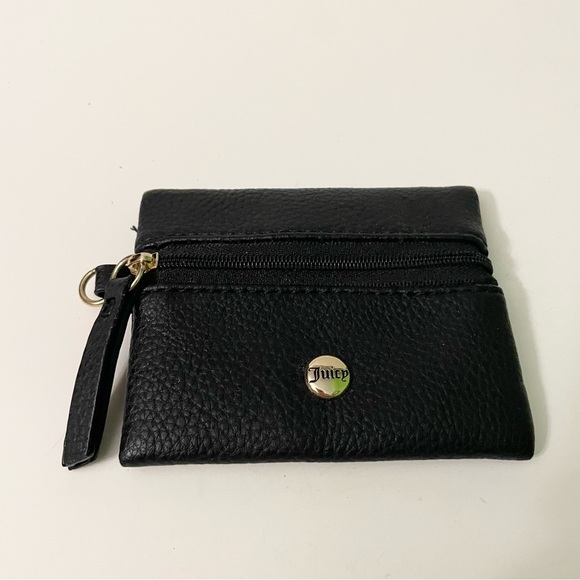 Juicy Couture Black Small Coin Purse Wallet Bag - Picture 1 of 13